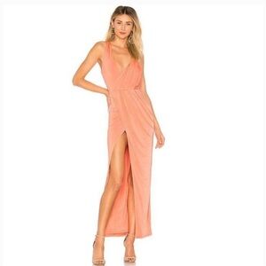 NBD Sangria Gown in Sherbert peach REVOLVE